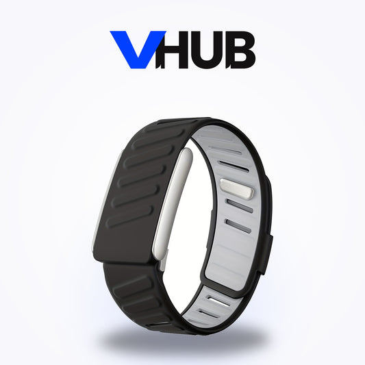 Silicone Band for WHOOP 5.0 — Black & Gray — compatible, not made by WHOOP