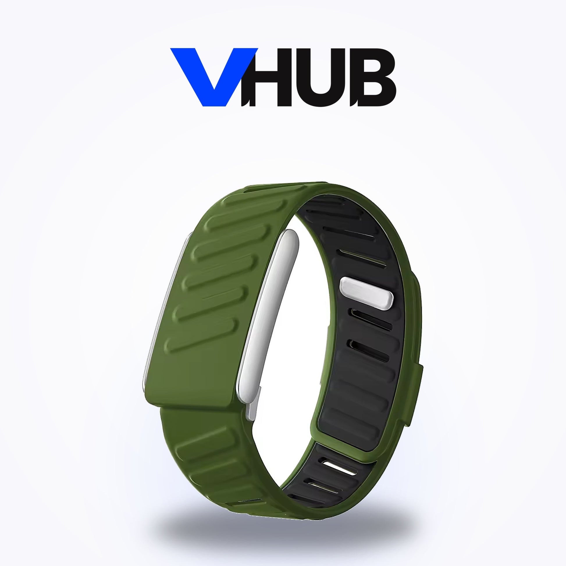 Silicone Band for WHOOP 5.0 — Dark Green & Black — compatible, not made by WHOOP