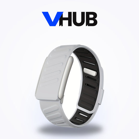 Silicone Band for WHOOP 5.0 — Light Gray & Black — compatible, not made by WHOOP