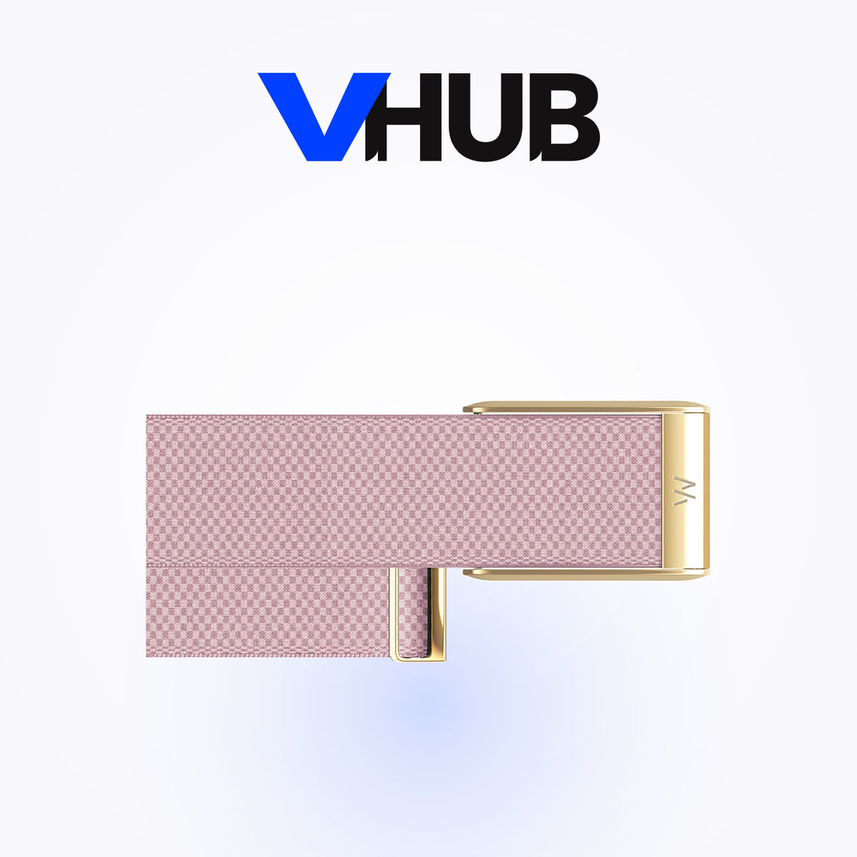WHOOP 5.0 SuperKnit Luxe Band — Blush with Gold