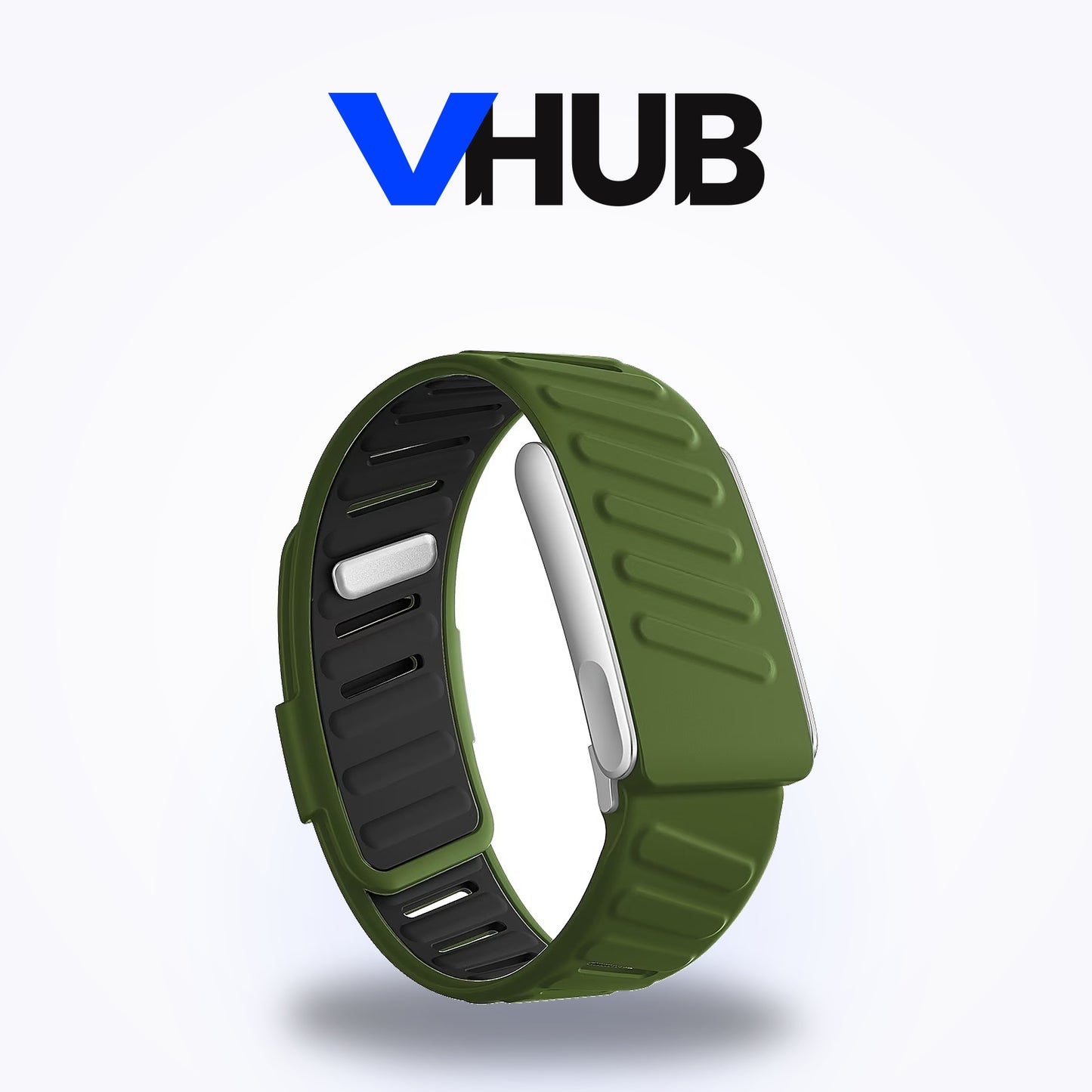 Silicone Band for WHOOP MG — Dark Green & Black — compatible, not made by WHOOP