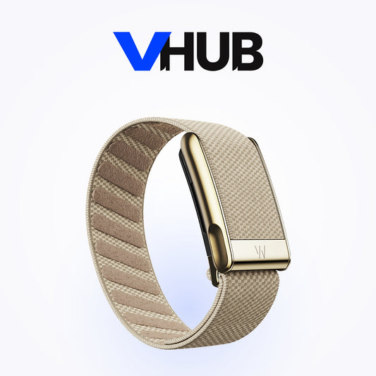 WHOOP MG SuperKnit Luxe Band — Dune with Gold
