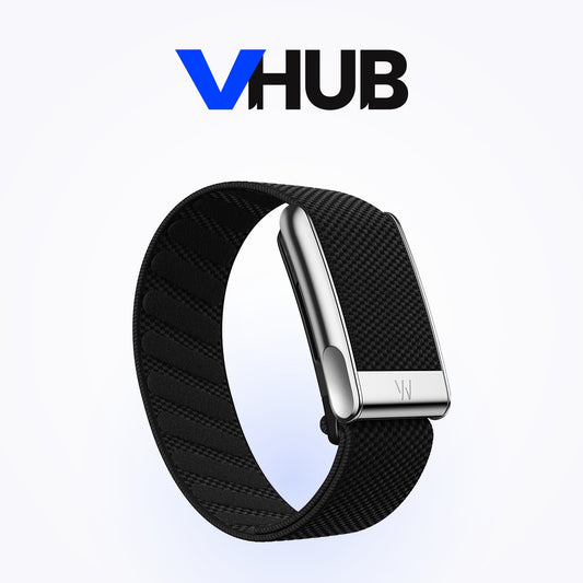 WHOOP MG SuperKnit Luxe Band — Obsidian with Titanium