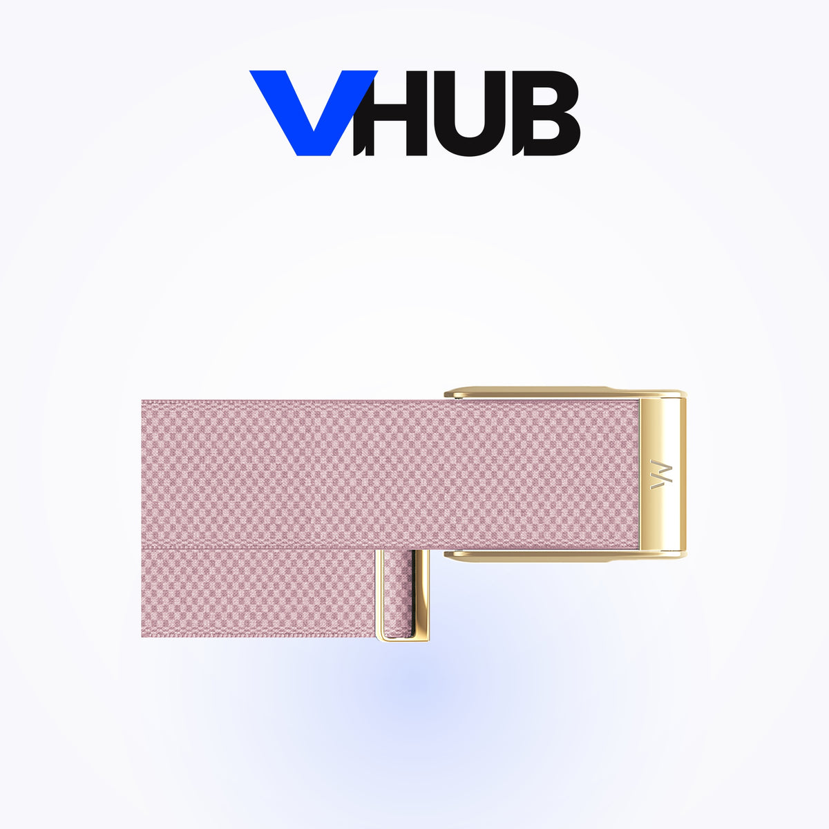 WHOOP MG SuperKnit Luxe Band — Blush with Gold