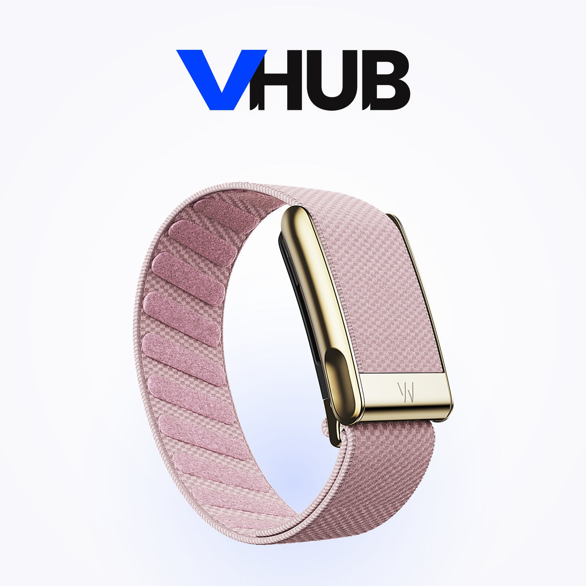 WHOOP MG SuperKnit Luxe Band — Blush with Gold