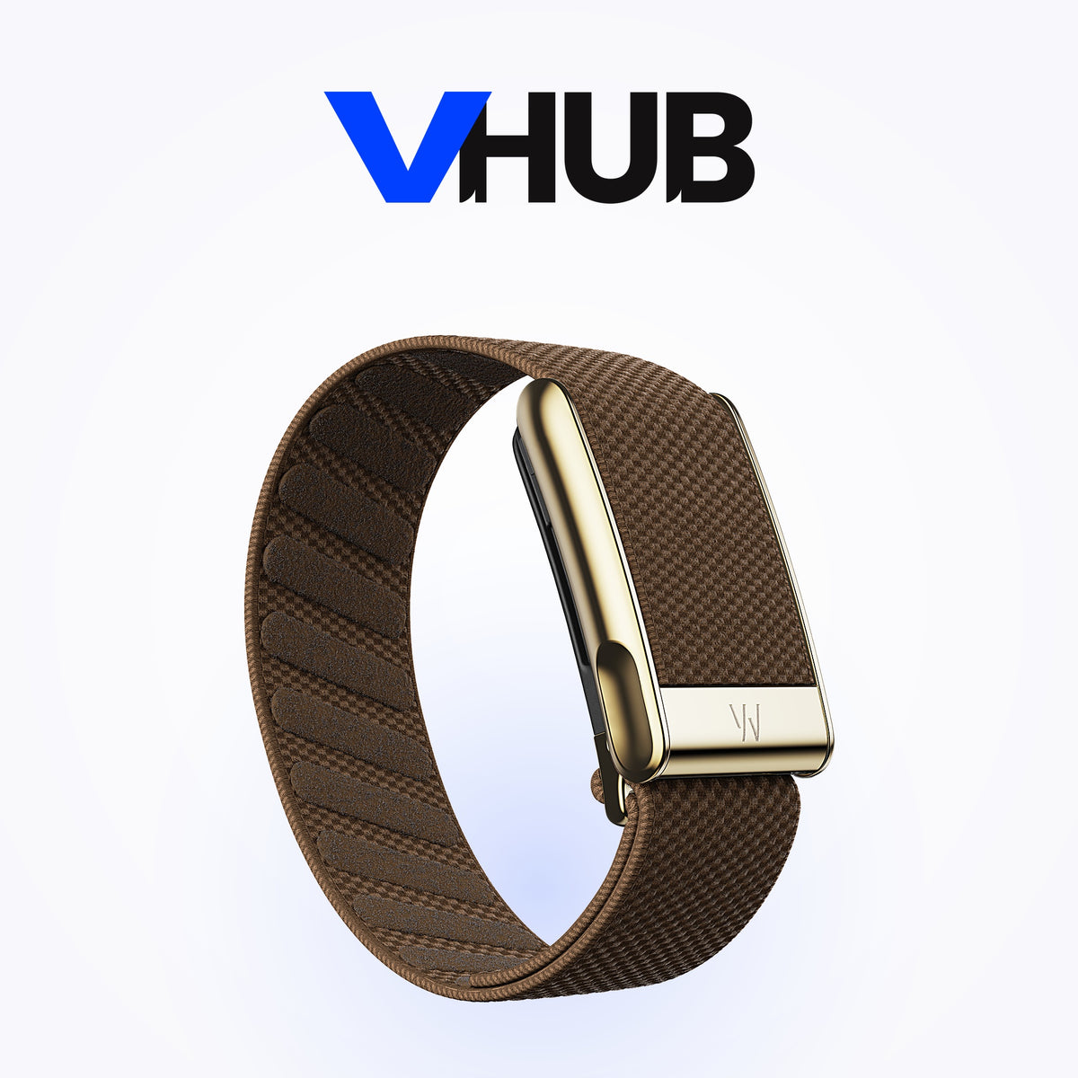 WHOOP MG SuperKnit Luxe Band — Coffee with Gold