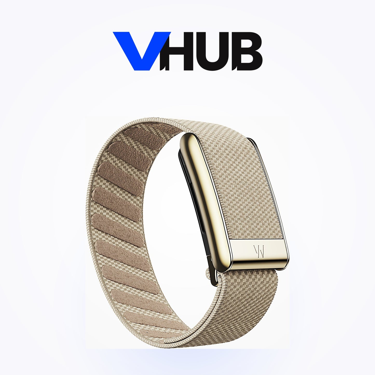 WHOOP 5.0 SuperKnit Luxe Band — Dune with Gold