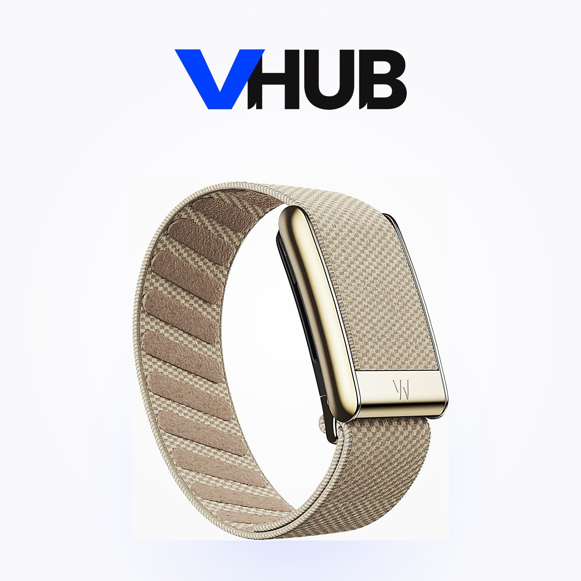 WHOOP 5.0 SuperKnit Luxe Band — Dune with Gold