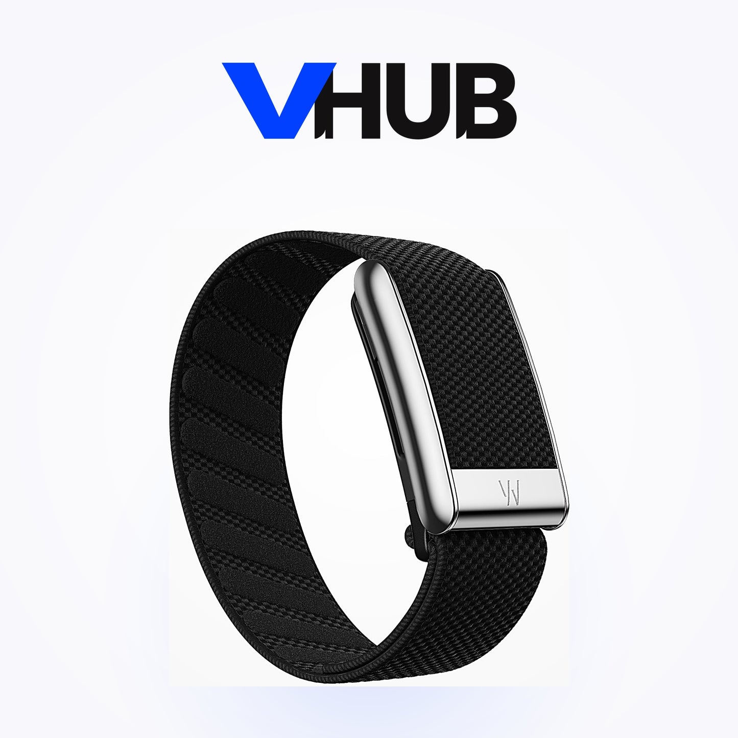WHOOP 5.0 SuperKnit Luxe Band — Obsidian with Titanium