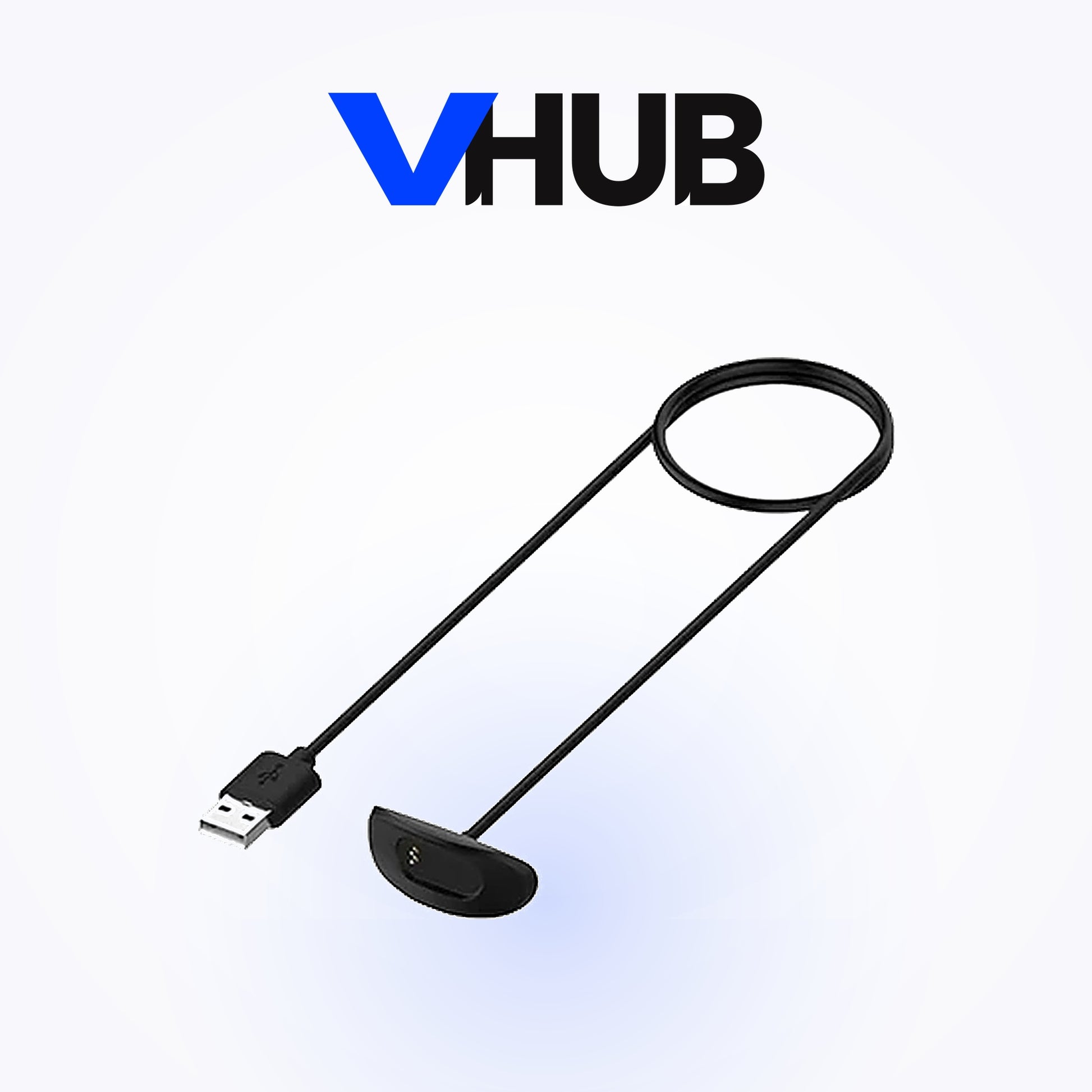 Amazfit Helio Strap charging cable attached to the strap