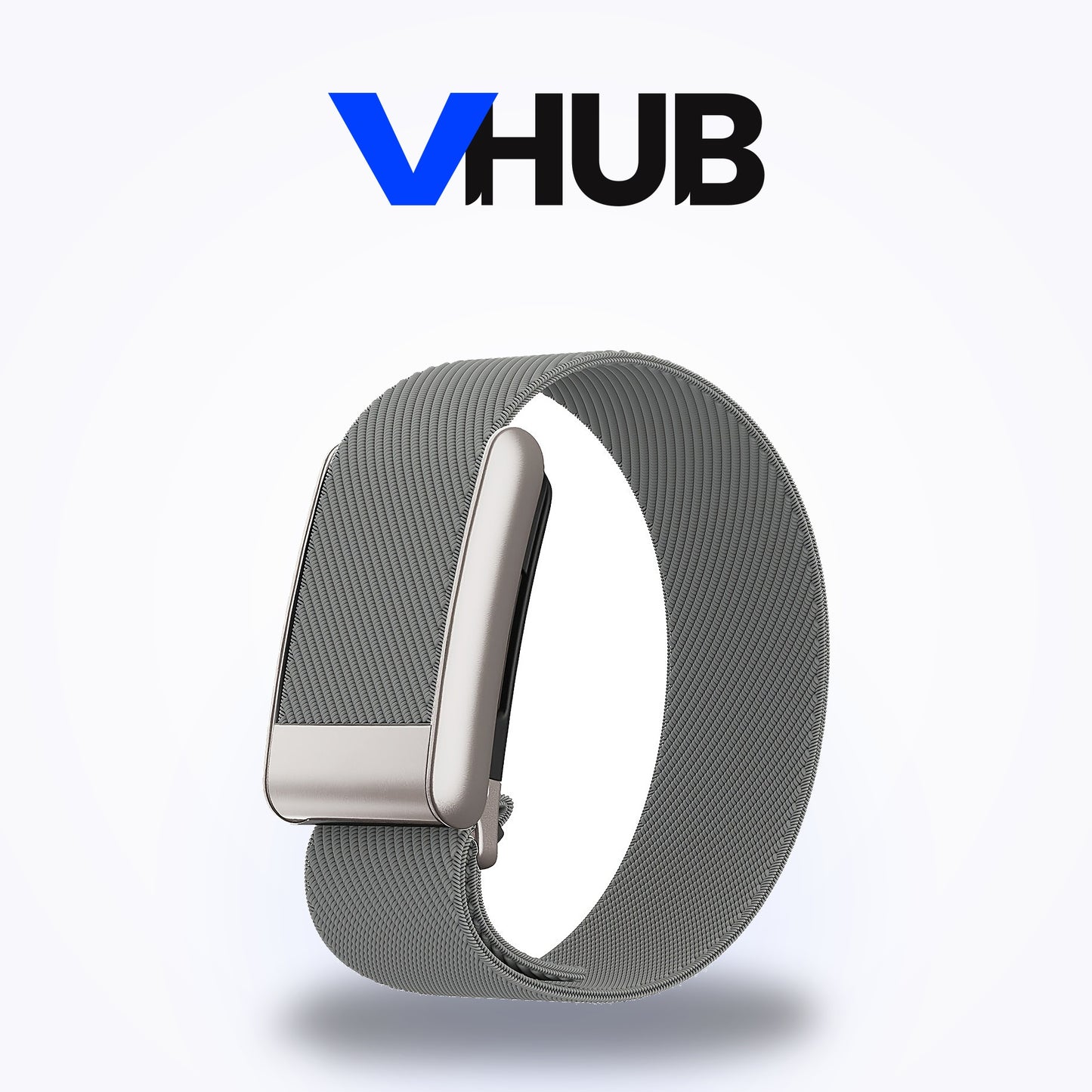 VHUB Cord braided elastic band for WHOOP 5.0 and MG in grey