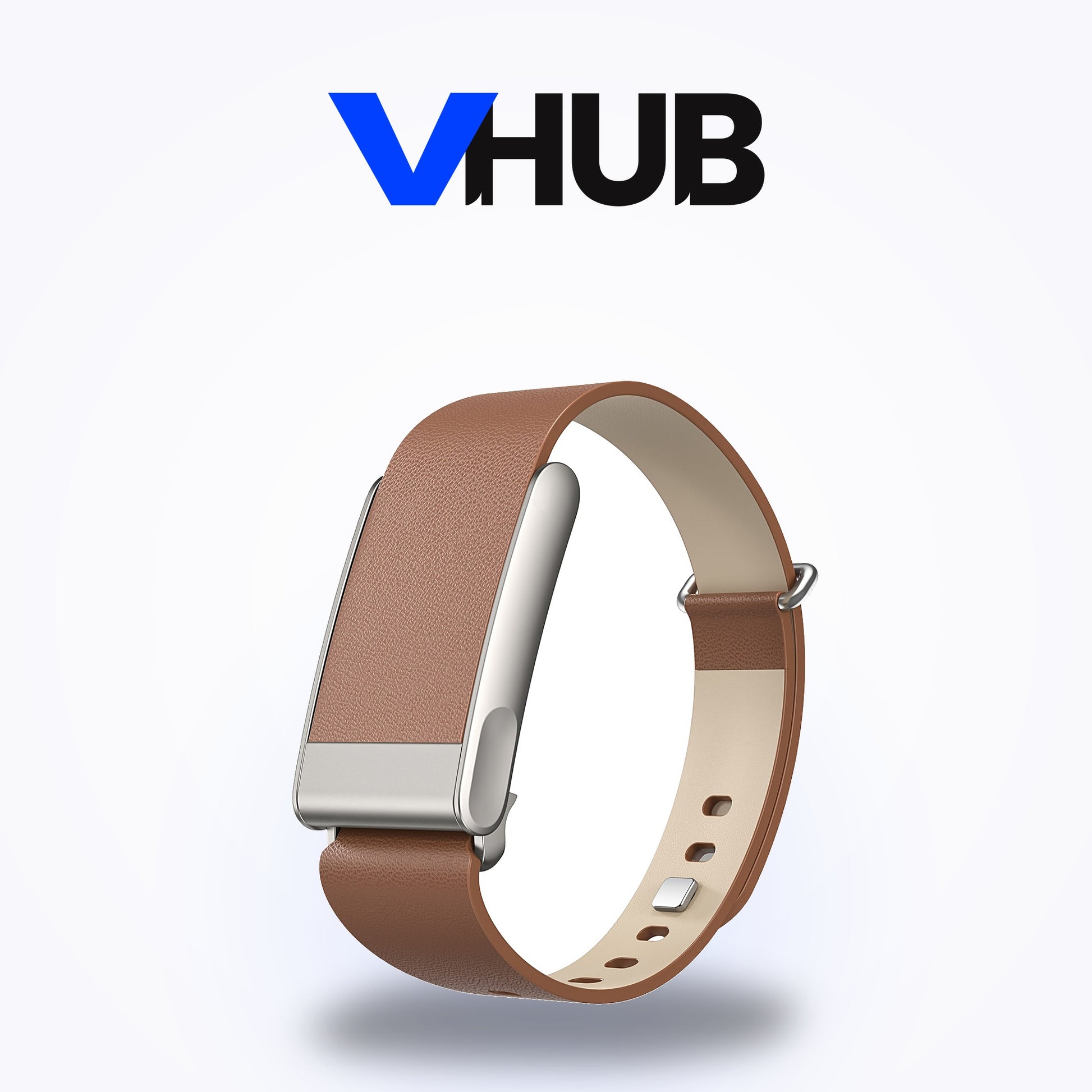 VHUB Luxe Tapered leather-look band for WHOOP MG in brown
